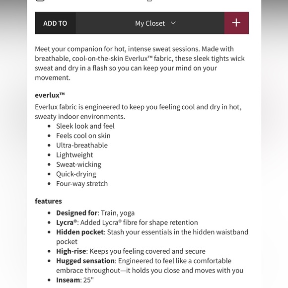 lululemon athletica In Movement Tight 25” in Linear Spray Dye White Deep Ocean - Picture 8 of 8